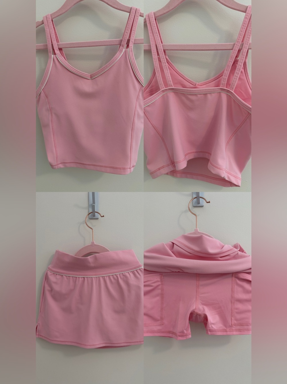 All in Motion Girls Pink Athletic Skort Set | Dance Tennis Activewear Size 4/5